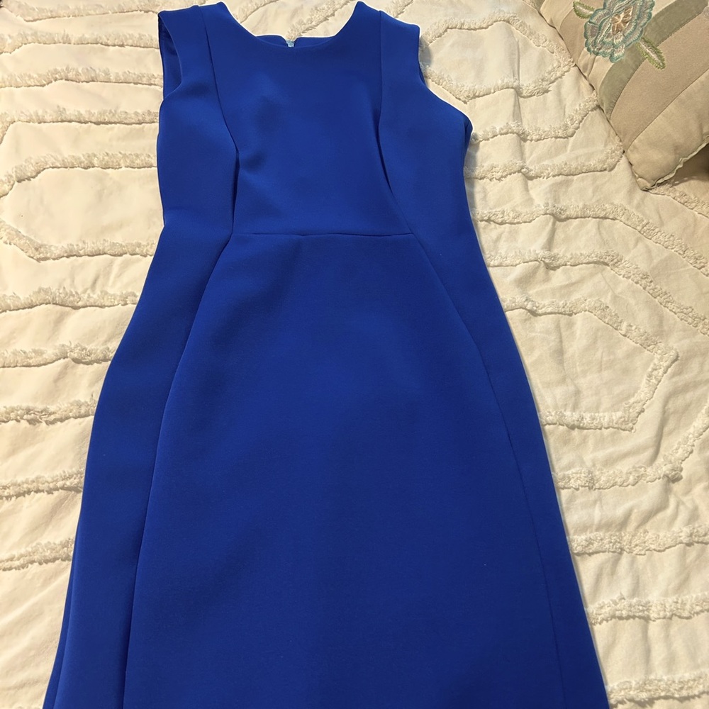 Elegant Blue Sleeveless Dress